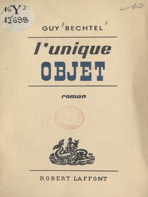 cover image of L'unique objet